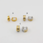 (4-2171) Stainless Steel -Huggies Hoops.