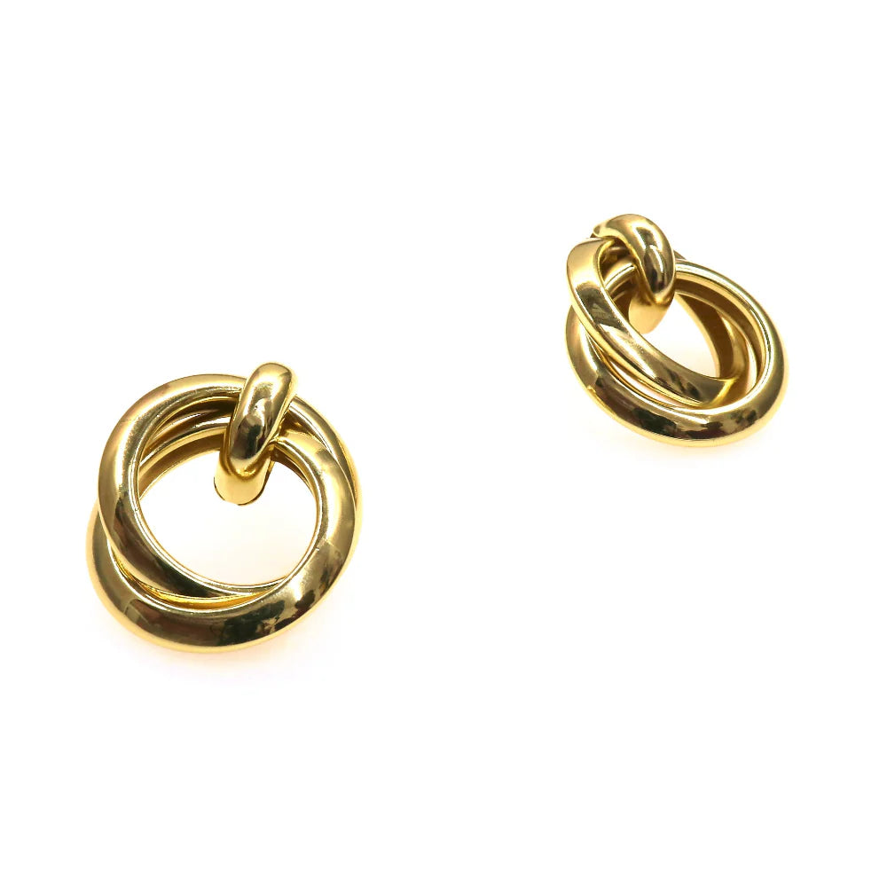 18442 TWO RINGS EARRING