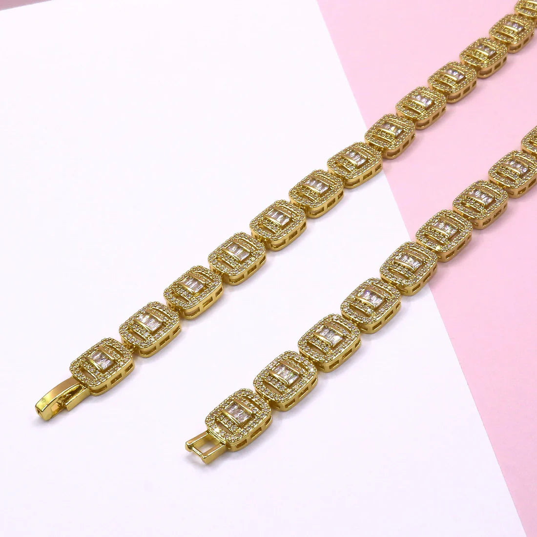 19390 SQUARE BAGUETTE CHAIN