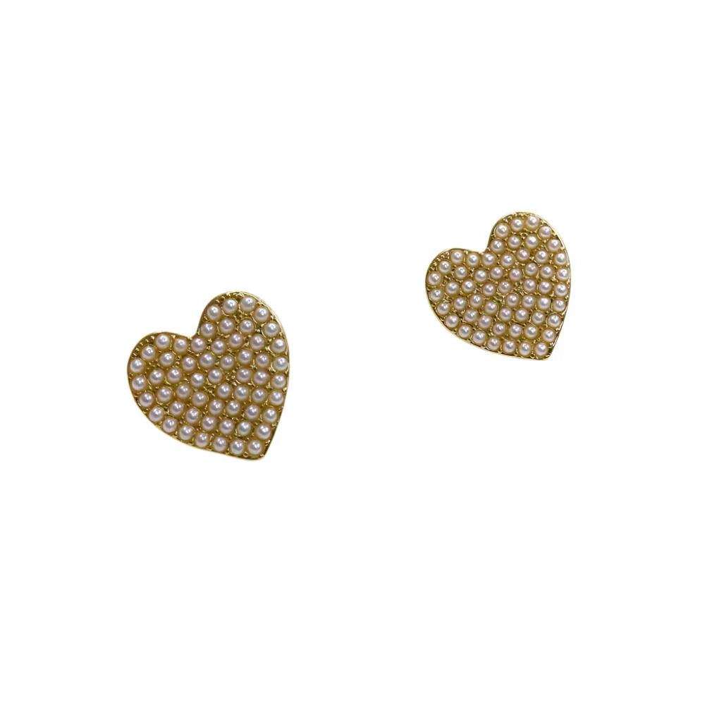 5517613 HEART AND MINI PEARLS EARRING
