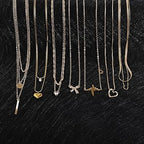 16Pcs Gold Necklaces Set for Women 14k Gold Plated Dainty Trendy Pendant Chain Choker Pack Multilayer Necklace Set for Women Adjustable Jewelr
