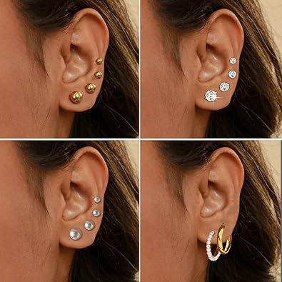 FANDY 137 Pieces Gold Jewelry Set for Women, 12 Necklace, 14 Bracelet, 21 Earrings, 24 Knuckle Rings, 66 Hair Accessory Gold Plated Jewelry Set for Women Gift