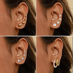 FANDY 137 Pieces Gold Jewelry Set for Women, 12 Necklace, 14 Bracelet, 21 Earrings, 24 Knuckle Rings, 66 Hair Accessory Gold Plated Jewelry Set for Women Gift