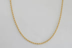(1-1724) Cadena de eslabones tipo cuerda de 2 mm laminada en oro - BGF