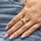 5517720 SPHERES GOLD RING