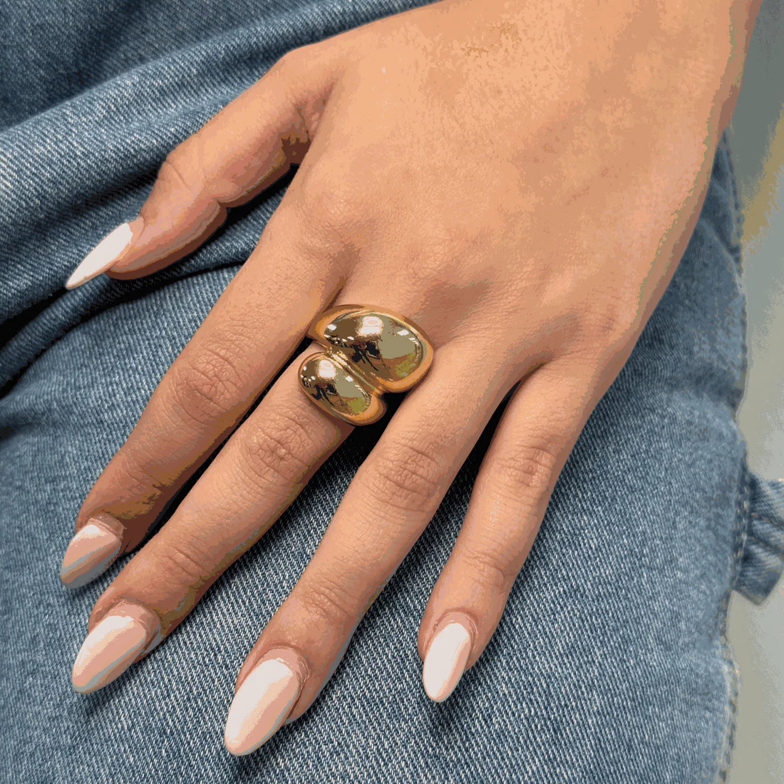 5518329 DOUBLE GORA GOLD RING