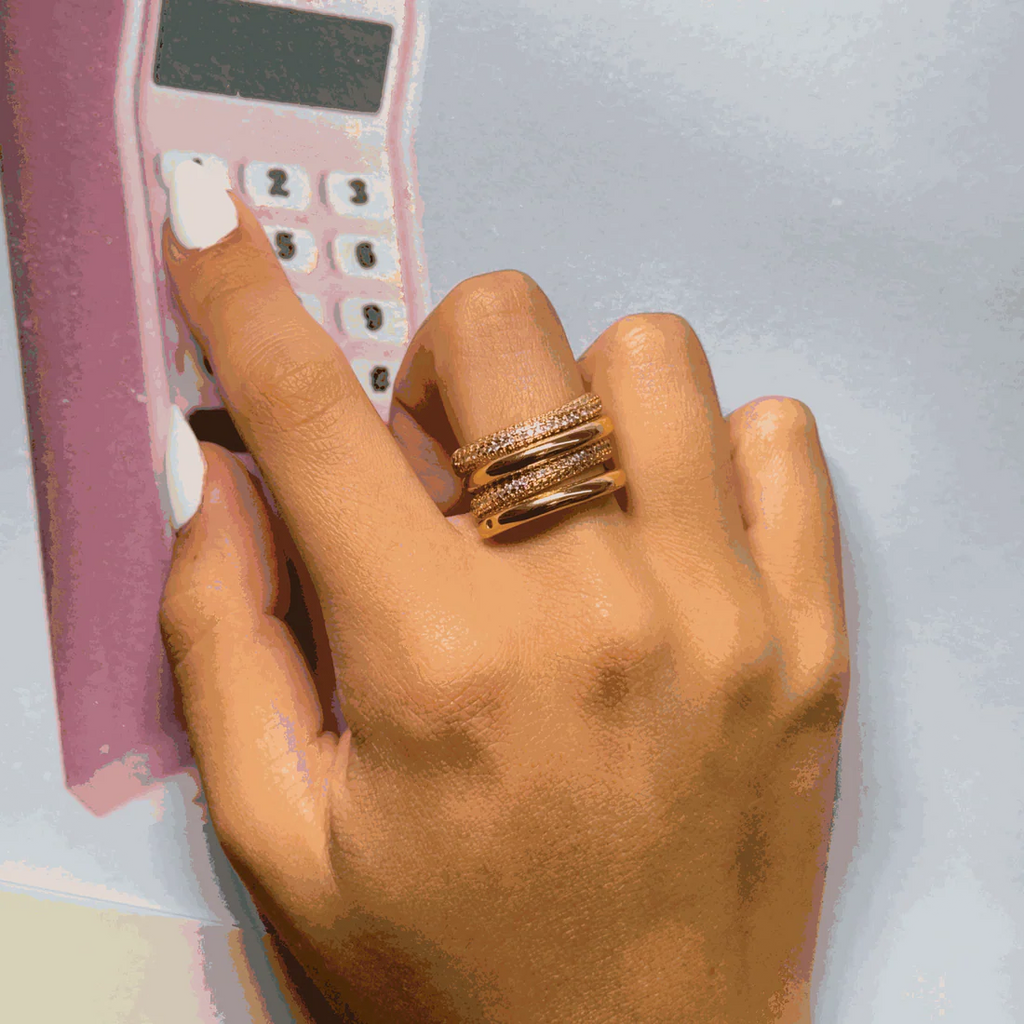 5518338 TWINS GOLD RINGS