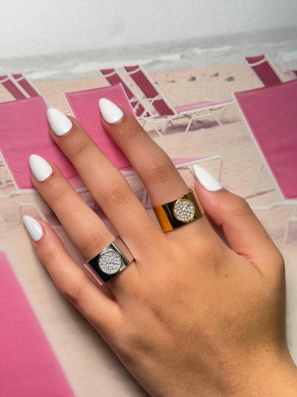 5517338 TUBE GOLD & SILVER RING