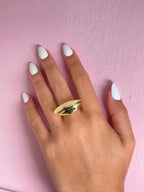 5518330 ABSTRAC GOLD RING
