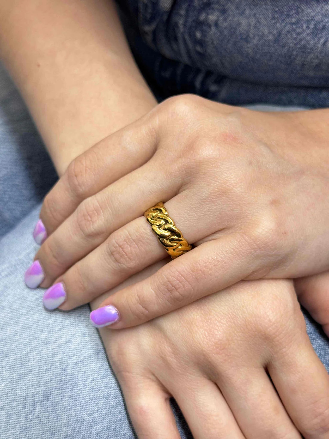 5516404 BRAIDED GOLD RING