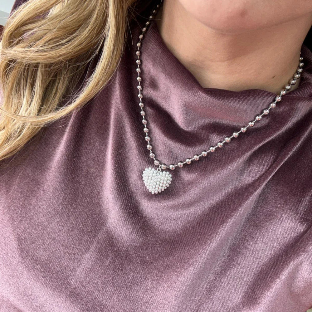 19384 LOVE PEARL CHAIN