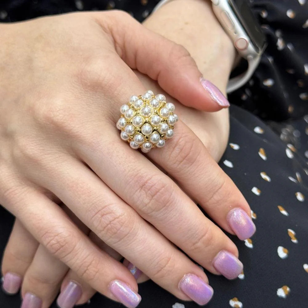 18894 PEARL DOME RING