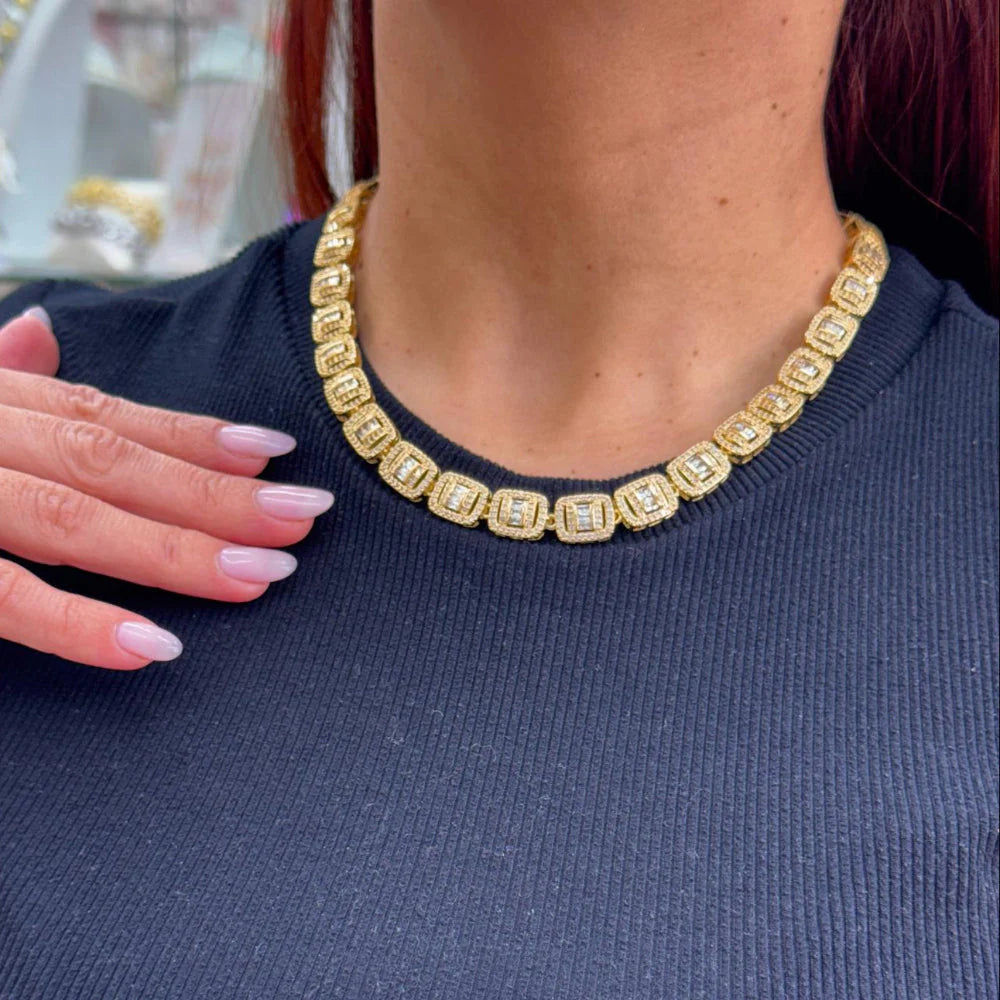 19390 SQUARE BAGUETTE CHAIN