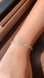 Gorgeous 18k Gold Filled Baguette Cubic Zirconia Set Choker Necklace and Bracelet And Jewelry Making Supplies