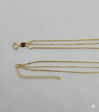 (1-6332) Collar de capas de circonitas laminadas en oro - BGF