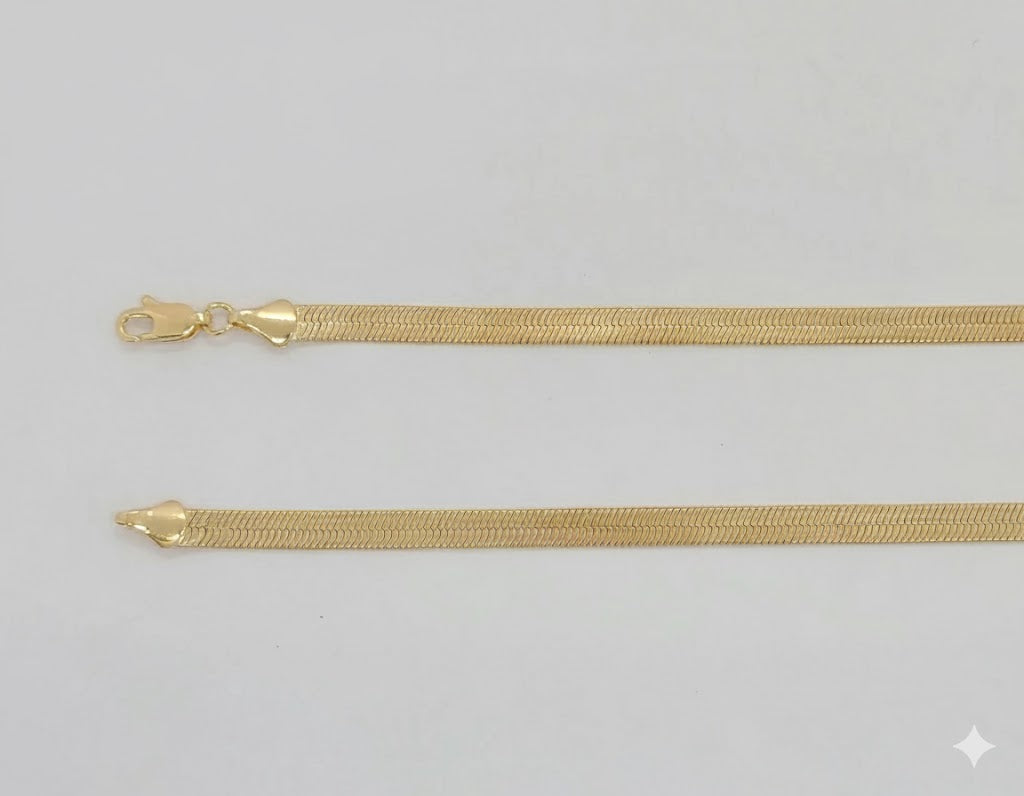 (1-1542) Cadena de eslabones de espiga laminada en oro de 5 mm - BGF