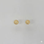 (1-1077) Laminado de Oro - Pendientes de Bolas - BGF