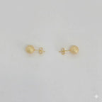 (1-1077) Laminado de Oro - Pendientes de Bolas - BGF