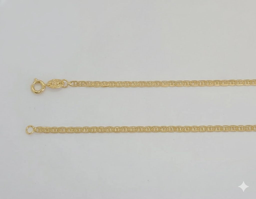 (1-1900) Cadena de eslabones marineros laminada en oro de 2,5 mm - BGF