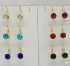 (1-1149-1) Laminado de Oro - Pendientes Multicolor - BGF