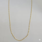 (1-1755) Laminado dorado - Cadena de eslabones Figaro de 2 mm - BGF