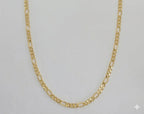 (1-1958) Laminado dorado - Cadena de eslabones Figaro de 4 mm - BGF