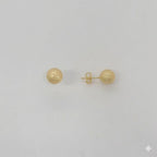 (1-1077) Laminado de Oro - Pendientes de Bolas - BGF