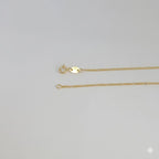 (1-1755) Laminado dorado - Cadena de eslabones Figaro de 2 mm - BGF