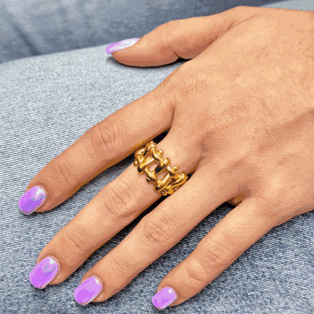 5515196 TISSUE GOLD RING