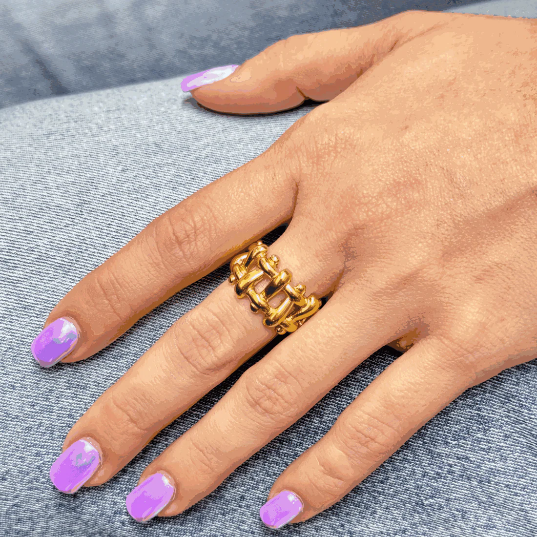 5515196 TISSUE GOLD RING