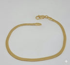 (1-0434) Laminado de oro - Pulsera de espiga de 3 mm - BGF