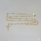 (1-3310-1) Laminado de Oro - Rosario de la Virgen Milagrosa de 4,5 mm - 24" - BGF