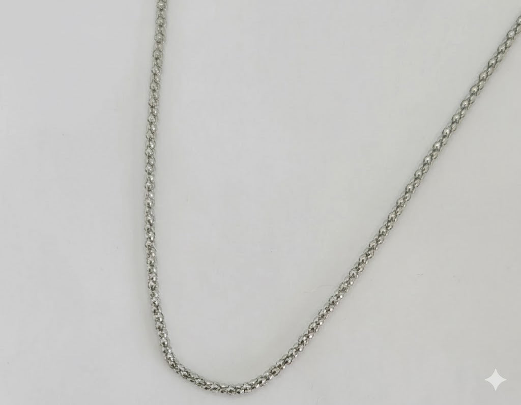 (4-3110) Stainless Steel - 2.5mm Popcorn Link Chain.