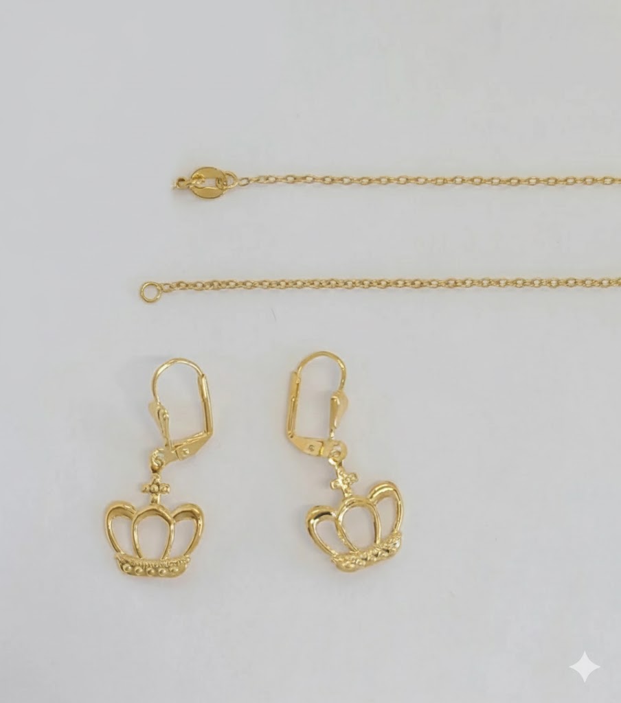 (1-6114) Laminado dorado - Juego de coronas - BGO