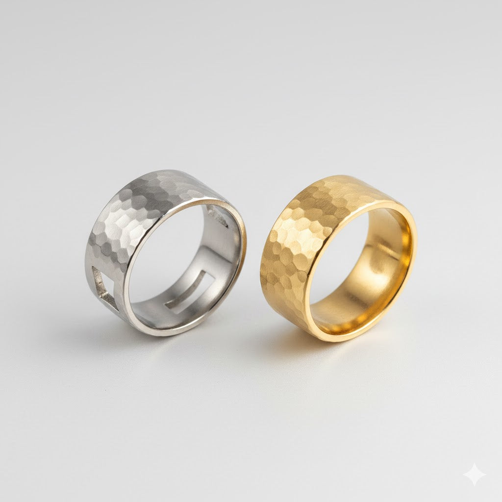 (4-0044) Stainless Steel - Chunky Ring.