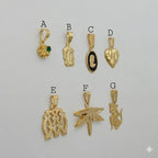 (1-2009) Colgantes de laminado dorado - BGF