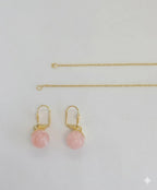 (1-6119-D) Laminado dorado - Cadena rolo con cuentas - BGF