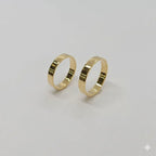 (1-3074) Gold Laminate - Classic Band Ring - BGF