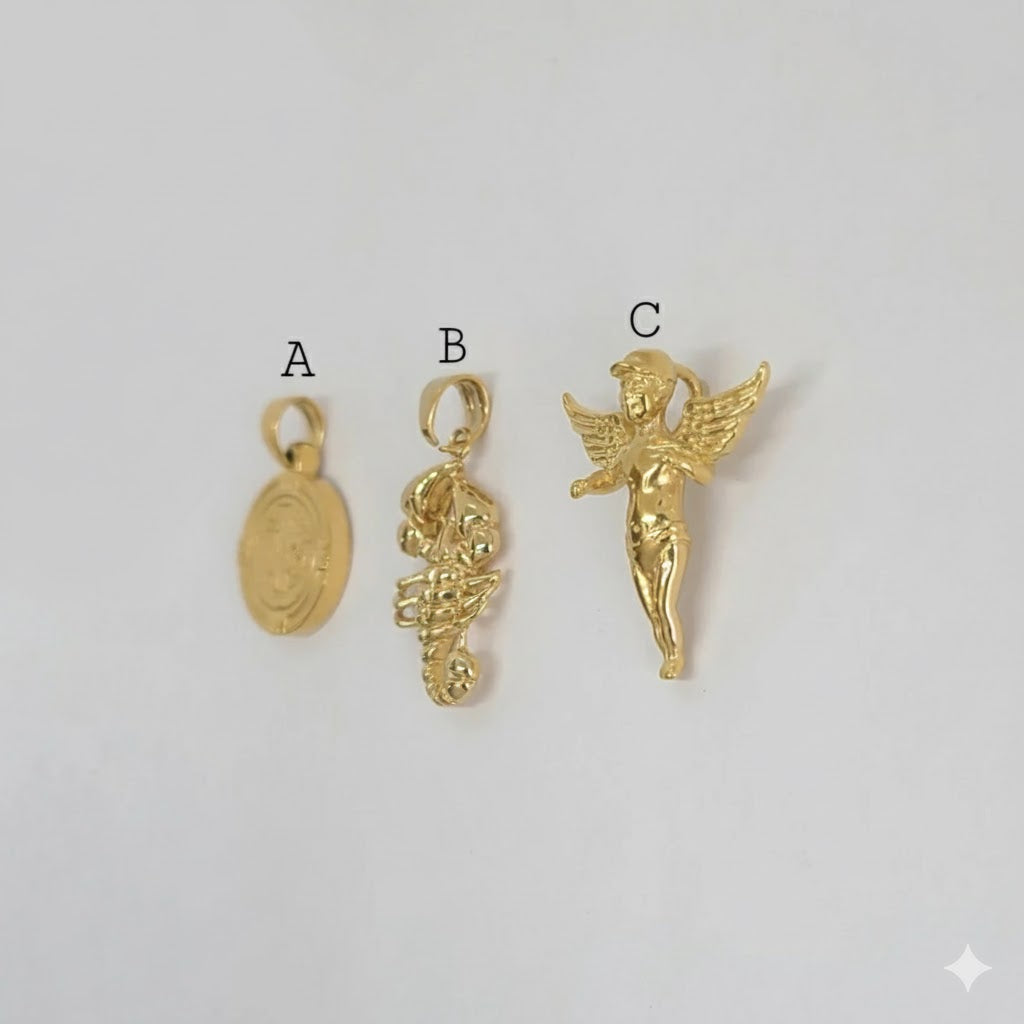 (4-2047) Acero inoxidable - Colgantes lisos.