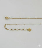 (4-7084) Collar de eslabones de bolas de acero inoxidable de 1 mm con colgante - 18".