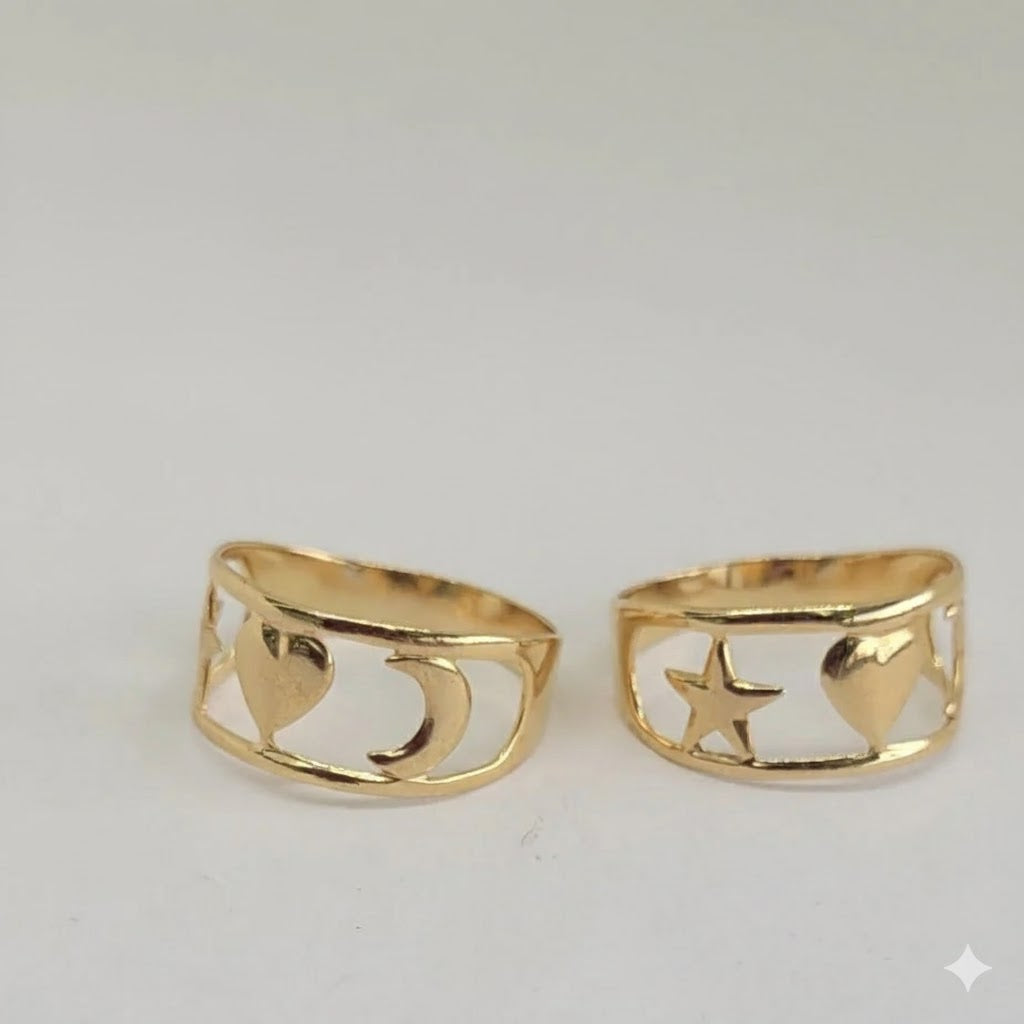(1-3011) Anillo de mujer laminado en oro - BGO