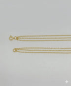 (1-6223) Collar de perlas laminadas en oro - BGF