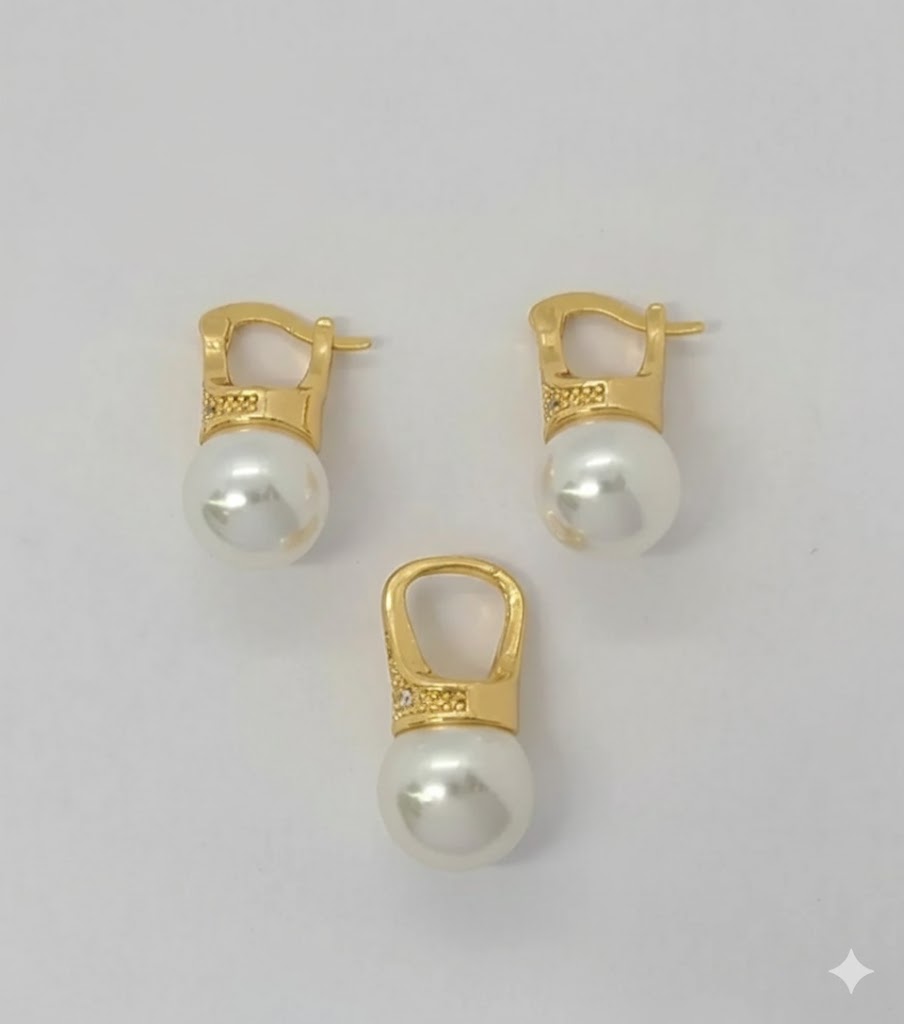 (1-6185) Laminado dorado - Juego de cuentas - BGO