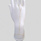 (1-0551) Pulsera de cadena de mano de 1 mm laminada en oro - BGF