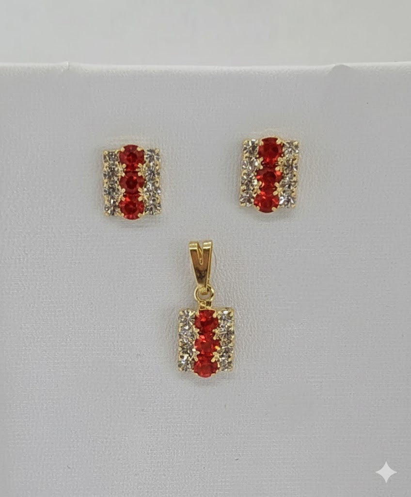 (1-6317) Laminado dorado - Juego de piedras de circón - BGF