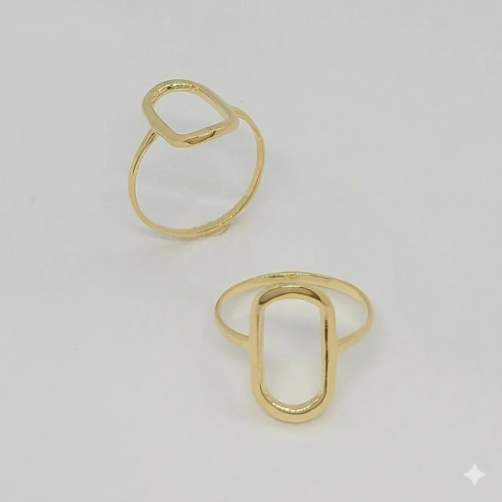 (1-3028-1) Gold Laminate - Thin Oval Ring - BGF