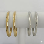 (4-5011-1) Brazalete liso de acero inoxidable de 6 mm.