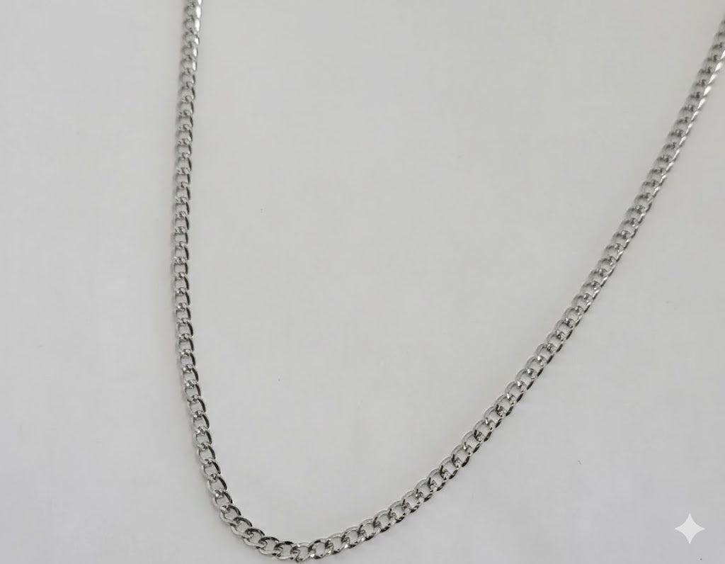 (4-3102) Cadena de eslabones de acero inoxidable de 3 mm.