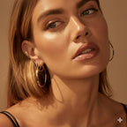 Gold Hoop Earrings Set for Women, 12 Pairs Hypoallergenic Large/Big Thin Thick Gold Hoops Earrings Loop Pack for Jewelry Gift 40mm/50mm