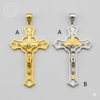 (4-2378) Acero inoxidable - Colgantes de cruz.